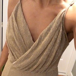 Metallic gold gown
